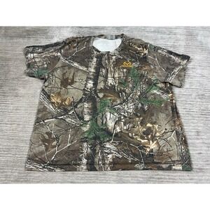 Realtree Shirt Mens 3XL Multicolor Camouflage Tee‎ Cotton Blend Xtra Hunting